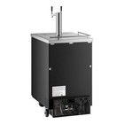 Double Tap Kegerator Beer Dispenser - Black   1  1 2 Keg Capacity