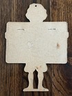 Vintage 1936 Figural Die Cut Calendar Advertising En-ar-co Motor Oil White Rose 