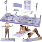 8-in-1 Foldable Pilates Reformer Board Home Core   Resistance Workout System