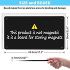 Black Metal Magnetic Bulletin Board For Wall Refrigerator 17 1x11 8 Inch