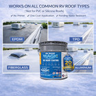 Rvroofmagic Best Rv Rubber Roof Sealant 5 Gallon     Waterproof  Uv Resistant 