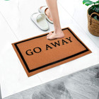 Doormat Go Away  Non-slip Natural Coir Welcome Door Mat Waterproof Funny Rugs Fo