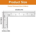 Framing Square  2 Inch X 4 Carpenter Square Ruler Stainless Steel Silver