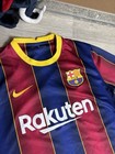 Barcelona 2020 2021 Home Football Shirt Soccer Jersey Nike Cd4232-456s Men Sz L