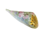Antique Porcelain Wall-hanging Hatpin Holder Hand-painted Flowers