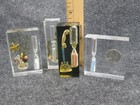 Lucite Acrylic Sand Hourglass Timers Lot Of 4 Telephone Souvenir 1965 Quarter
