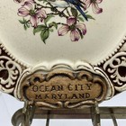 Vtg Treasure Craft Dish Ocean City Maryland Souvenir Made In Usa Plate 6    Signed
