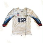 Nike Usa Hockey Jersey Mens Medium White Olympic Team Usa Long Sleeve Shirt