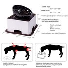 Raised Tilted Dog Feeding Bowl elevated Ceramic Dog Bowls Set Anti-slip stand   