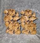 Vtg 1972 Syroco Floral Chrysanthemum Wall Plaque Set Of 2 Home Decor Usa Euc