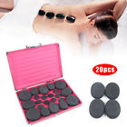 20pcs Massage Stones - Black Basalt Hot Stone Spa Set- Body Stress Pain Relief