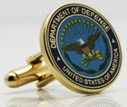 Dept Of Defense Cufflink And Tie Tag