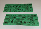 Bob Dylan 2 1966 Unused Concert Tour Tickets Syria Mosque Zimmerman Ephemera Usa