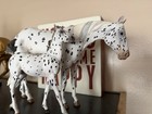 Breyer Horse Custom Leopard Appaloosa Mare And Foal  Hawkeye And Firefly Custom