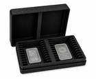 Silver Bar Storage Organizer Holds 28 Bars 1oz Bullion Box Black Stacker Case