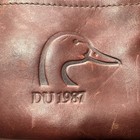 Vintage 1987 Ducks Unlimited Canvas Leather Messenger Bag Hunting Ammo Satchel