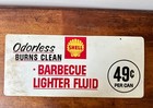 Shell Motor Oil Gas Station Sign Double Sided Vintage Whitewall Shelltox