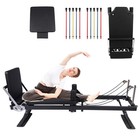 Foldable Pilates Reformer Machine For Home Gym pilates Equipment W  Jump Board