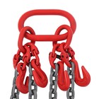 3 8  X 10  Chain Sling 4 Legs G80 Lifting Chain With Grab Hooks 22046 23lbs New
