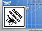 Drone On Board Window Decal Uav Quadcopter Dji Phantom 2 3 3dr Solo Yuneec