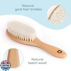 Romy Ro Wooden Hair Brush And Comb Set For Newborns And Toddlers - Ultra Soft