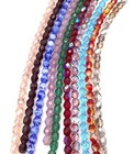 10 Strands Lot Czech 6mm Round Fire Polished Glass Beads-250 Beads-b1321