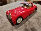Bandai 60 s Vintage Original Antique Large Jaguar Japan  Tin Friction Toy