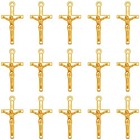 100pcs Alloy Catholic Jesus Cross Charms Small Saint Benedict Medal Gold