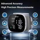 Wrist Blood Pressure Monitor Home Rechargeable Cuff Led Display 398 Memory