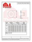 1 4 x1-1 2 Fender Washers 1 8  Thick Low Carbon Steel Zinc  pick Quantity 