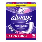 Always Anti-bunch Xtra Protection Daily Liners Extra Long Absorbency  92 Count