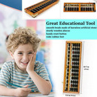 Professional Vintage Wooden Abacus Soroban With Guide And Anti-skid Feet