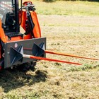 Titan Attachments Usa Made Dual Prong 39  Hay Bale Spear Attachment  Ssqa