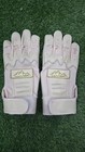Baseball Batting Gloves Digital Leather Palm Size Large Red Rock Baseball Cream