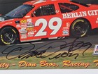Dave Dion  29 Autographed Hero Card Berlin City Nascar Busch East Series Read