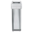Clorox Trash Can  13 Gallon Stainless Steel Slim Open Top Garbage Bin  Silver