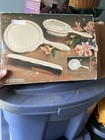 International Silver Co  Vanity Set W  Hand Mirror  Hair Brush   Comb In Box