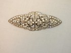 Vintage Art Deco Duette Fur Clip Brooch Pin W  Clear Rhinestones Patent 1945268