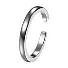 Sterling Silver Toe Rings Women Adjustable Toe Band Summer Beach Foot Jewelry