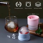 3 6pc Round Silicone Big Ice Cubed Maker Large Cube Molds Whiskey Ball Cocktails