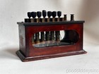 Antique 12 Knob Resistance Box Electrical Variable Resistor W Glass Side Chicago