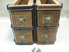 Antique 1892 Singer Vs 27  Treadle Sewing Machine Double Drawer Set W  Pulls