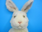 Plush Artist Wendy Brent 22  Cream Bunny Rabbit Glass Eyes
