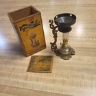 Medical Vapo-cresolene Vaporizer Kerosene Oil Lamp With Box 
