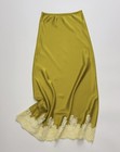 Women Doen Silk Lace Slim Midi Skirt