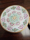 2 Vtg Chinese Cloisonn   Enamel On Brass Floral Trinket Dishes 5 5 And 4 5 In