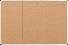 Viz-pro 96  X 48  Cork Bulletin Board With Aluminum Frame For Office   Home