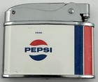 Vintage Drink Pepsi Logo Slim Flat Cigarette Lighter Japan Red White   Blue