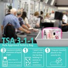 Tsa Approved Toiletry Bag 5 Pack Clear Toiletry Bags - Quart Size Travel Bag