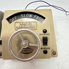 Aurora Model Motoring Slot Car Controllers Set Gray Tan Vintage Steering Wheel
